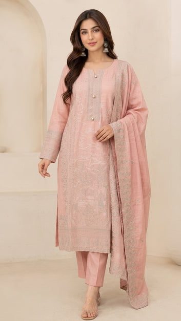 Silk 3 Piece - Organza Dupatta