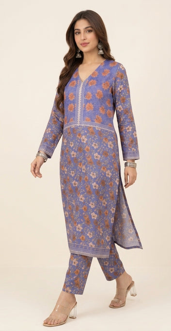 Silk Suit - 3 Piece - Print