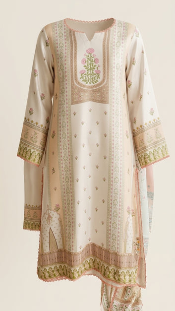 Silk Suit - 3 Piece - Print