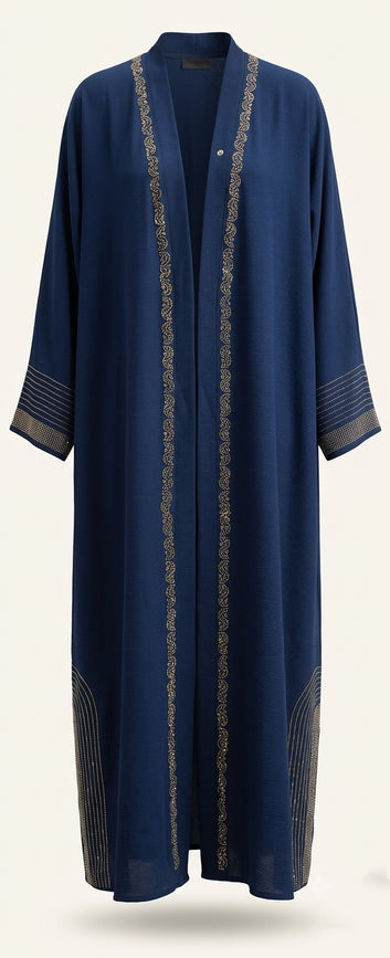 Silk Abaya - Embroidery Style