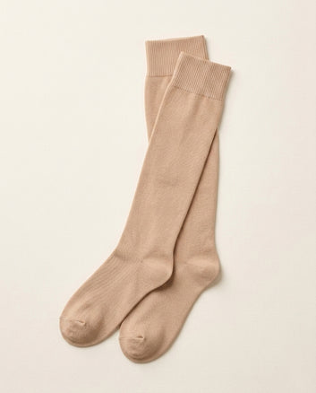 Classic Skin Tone Cotton Socks (Pack of 8 Pairs) – Long & Short Length