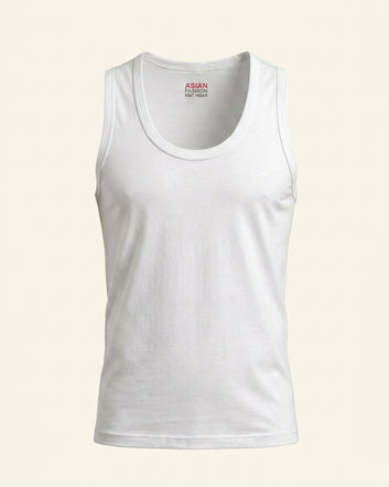 Asian Fashion Men's Premium Cotton Vest (Pack of 6) – Sleeveless & Half Sleeve | 100% Cotton