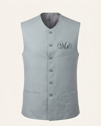 Premium Men's Waistcoat - 2 Colors - Light Grey -  Brown