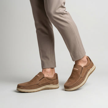Brown Suede Men's Loafers